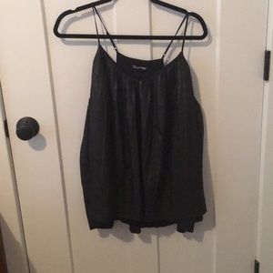 Express black shimmer tank